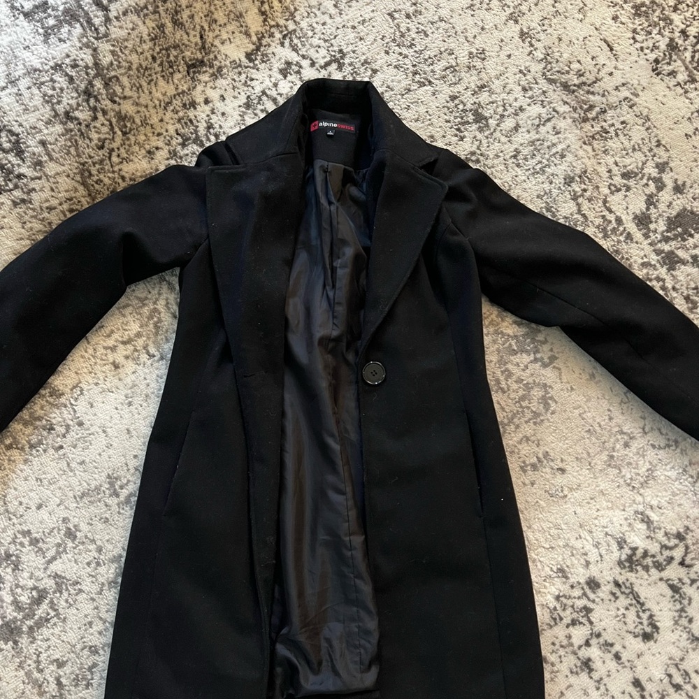 Black pea coat